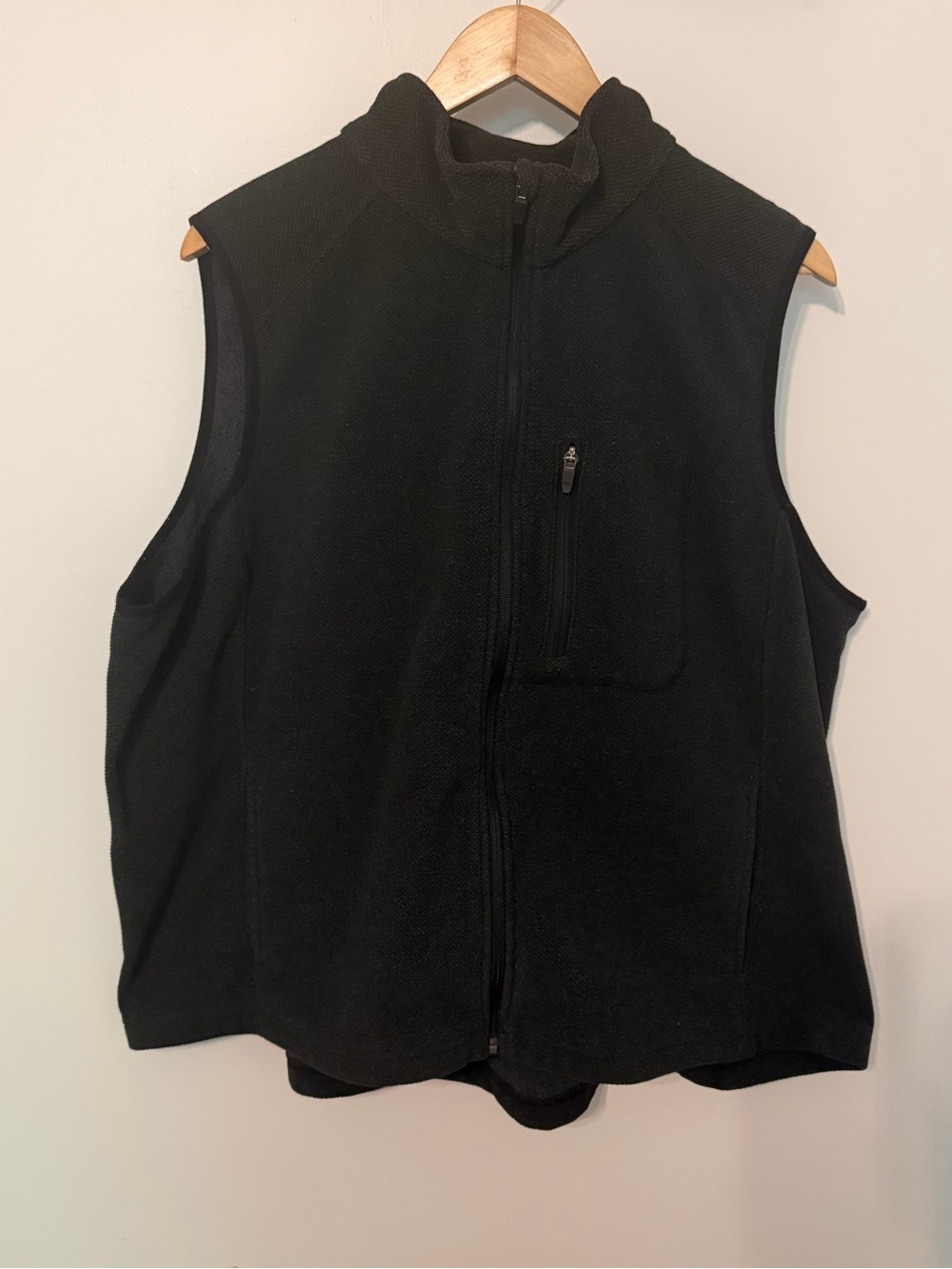 Duluth Trading Co Women’s 2X Black Fleece Full Zip Vest Outdoor Workwear